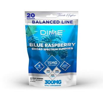 Balanced Line Blue Raspberry "Afternoon" CBG Gummies 20ct