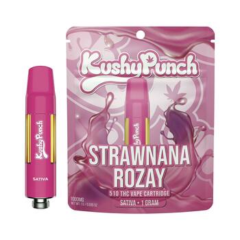1G Kushy Punch 510 Vape Cart - Strawnana Rozay
