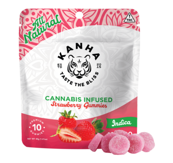KANHA | Strawberry | Indica | 100mg THC | 10-pack