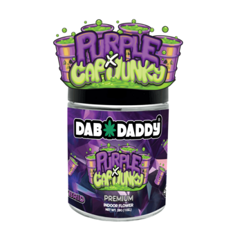 Purple Cap Junky Flower Dab Daddy® 28g Premium Indoor Flower