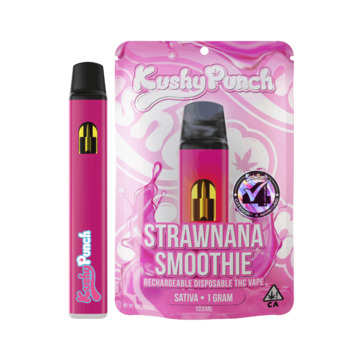 1G Kushy Punch Vape - Strawnana Smoothie