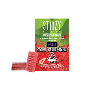 - SOUR STRAWBERRY - Gummies 100mg THC Edibles