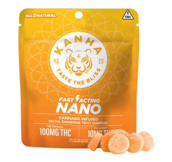 KANHA | NANO | Tangerine Twist | Sativa | 100mg THC | 10-pack