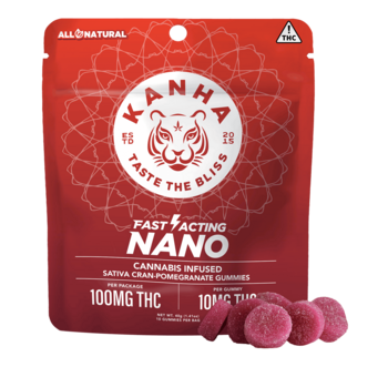 KANHA | NANO | Cran-Pomegranate | Sativa | 100mg THC | 10-pack