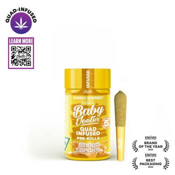 Baby Jeeter | Quad-Infused - Mango Sherbet