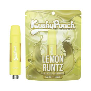 1G Kushy Punch 510 Vape Cart - Lemon Runtz