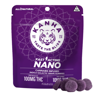 KANHA | NANO | Galactic Grape | Indica | 100mg THC | 10-pack