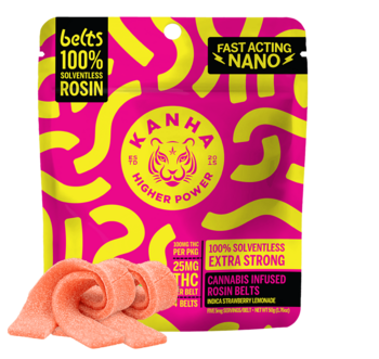 KANHA | Live Rosin Belts | Strawberry Lemonade | Indica | 4-pack