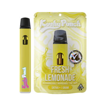 1G Kushy Punch Vape - Fresh Lemonade